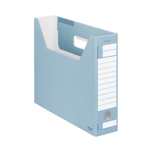ファイルボックス　Ｄタイプスリム　Ａ４横　青画像