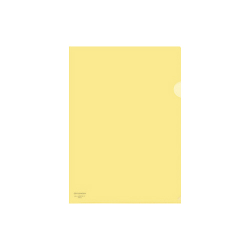 クリヤーホルダー　Ａ４　黄　１０枚画像