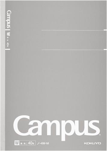 キャンパスノート（無地）セミＢ５　４０枚×５