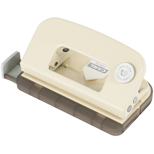 ﾃﾞｺﾚﾊﾟﾝﾁ 2穴 10枚穿孔 ｸﾘｰﾑ 1個画像