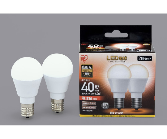 LED電球　広配光　40形相当　電球色　2個セット画像