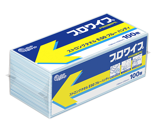 エリエール プロワイプ ストロングタオルE５０ ブルーハンディ 100枚×25パック画像