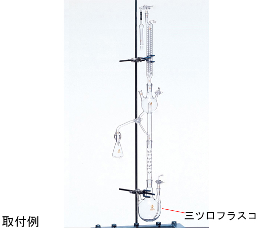 三ツ口フラスコ500mL　（無水溶媒用）　29/42-19/38画像