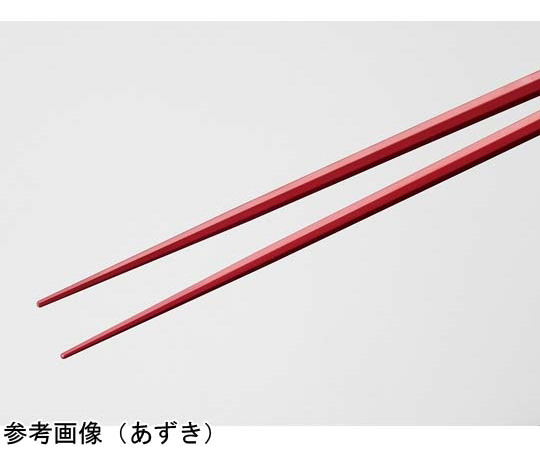 19.5cm 八角箸 紺 50個入 横に並べられた和風の箸が清潔感のあるパッケージに収められている様子