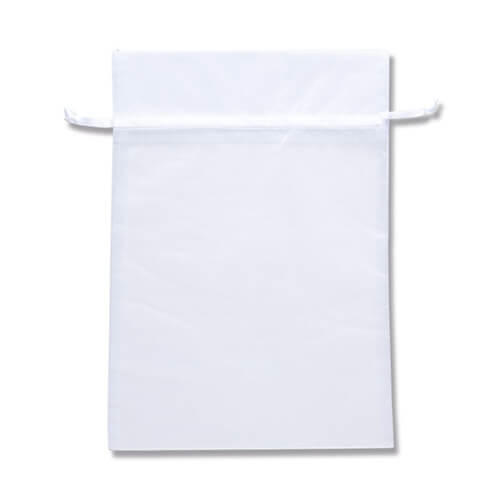 オーガンジーバッグ ＸＬ ホワイト １０枚画像