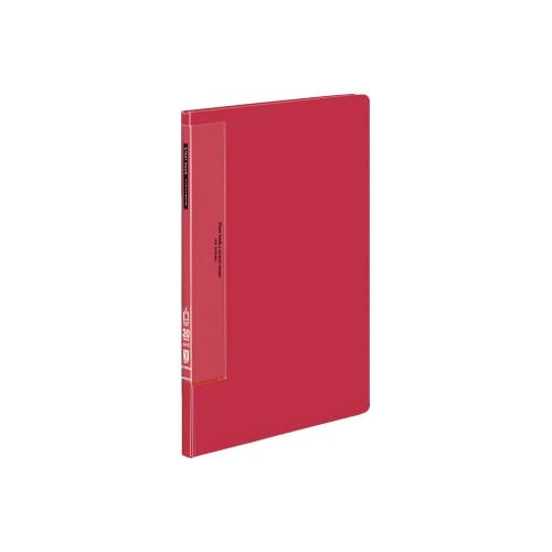 クリヤーブックウェーブカット　固定式Ａ４縦２０Ｐ赤画像