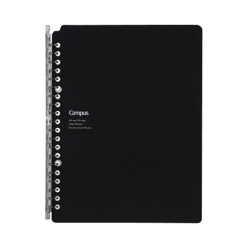 キャンパスバインダー　スマートリングＢｉｚ　Ａ５黒画像