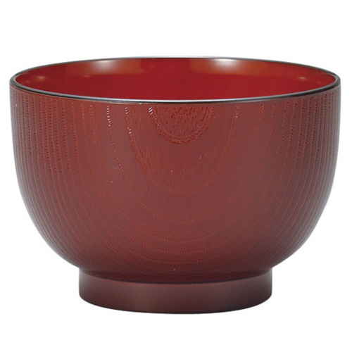 汁椀 11cm クリーンコート 木目 赤溜 洋食器 樹脂製画像