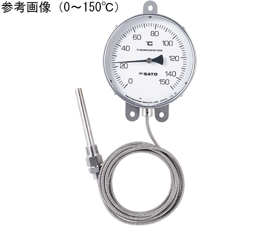 壁掛型隔測式温度計（アクリル仕様）　0～100℃画像