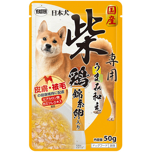日本犬 柴専用 うまみ和え 鶏 錦糸卵入り 50g 1ﾊﾟｯｸ画像