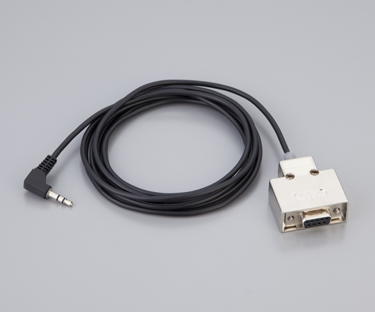 酸素モニタ(OXYMAN） パソコン用通信ケーブル2m（専用ソフトウェア付き） ケーブルがクリアな包装に収納されている様子