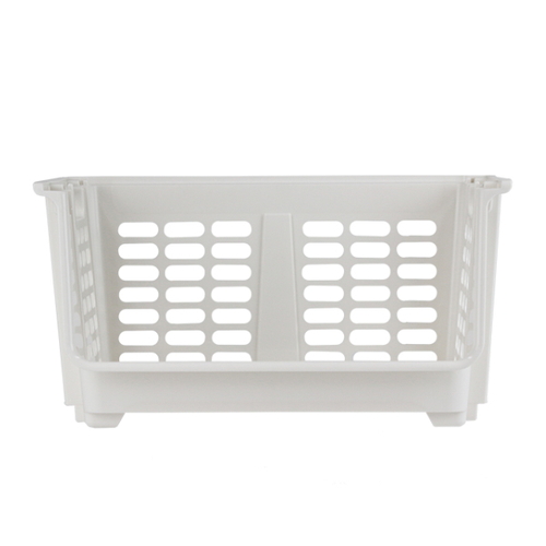 収納ボックス 約 幅45×奥行34×高さ23cm ナチュラ ストックス 浅型 ホワイト画像