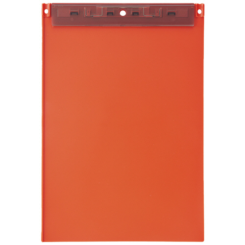 Mutual 超薄型ｸﾘｯﾌﾟﾎﾞｰﾄﾞ(ﾌｯｸ穴付) A4ﾀﾃ ﾃﾗｺｯﾀｵﾚﾝｼﾞ 1個画像