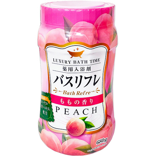 薬用入浴剤ﾊﾞｽﾘﾌﾚ ももの香り 本体 680g 1本画像