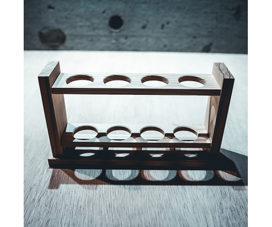 木製 試験管立て 穴30φ×4本立画像