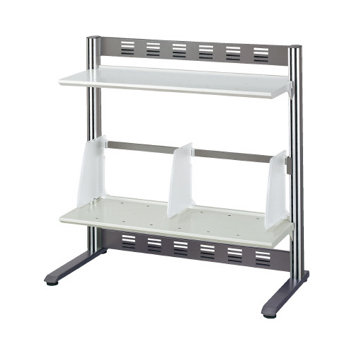 リスペースＦデスクシェルフ　２段幅６００Ｌグレー画像