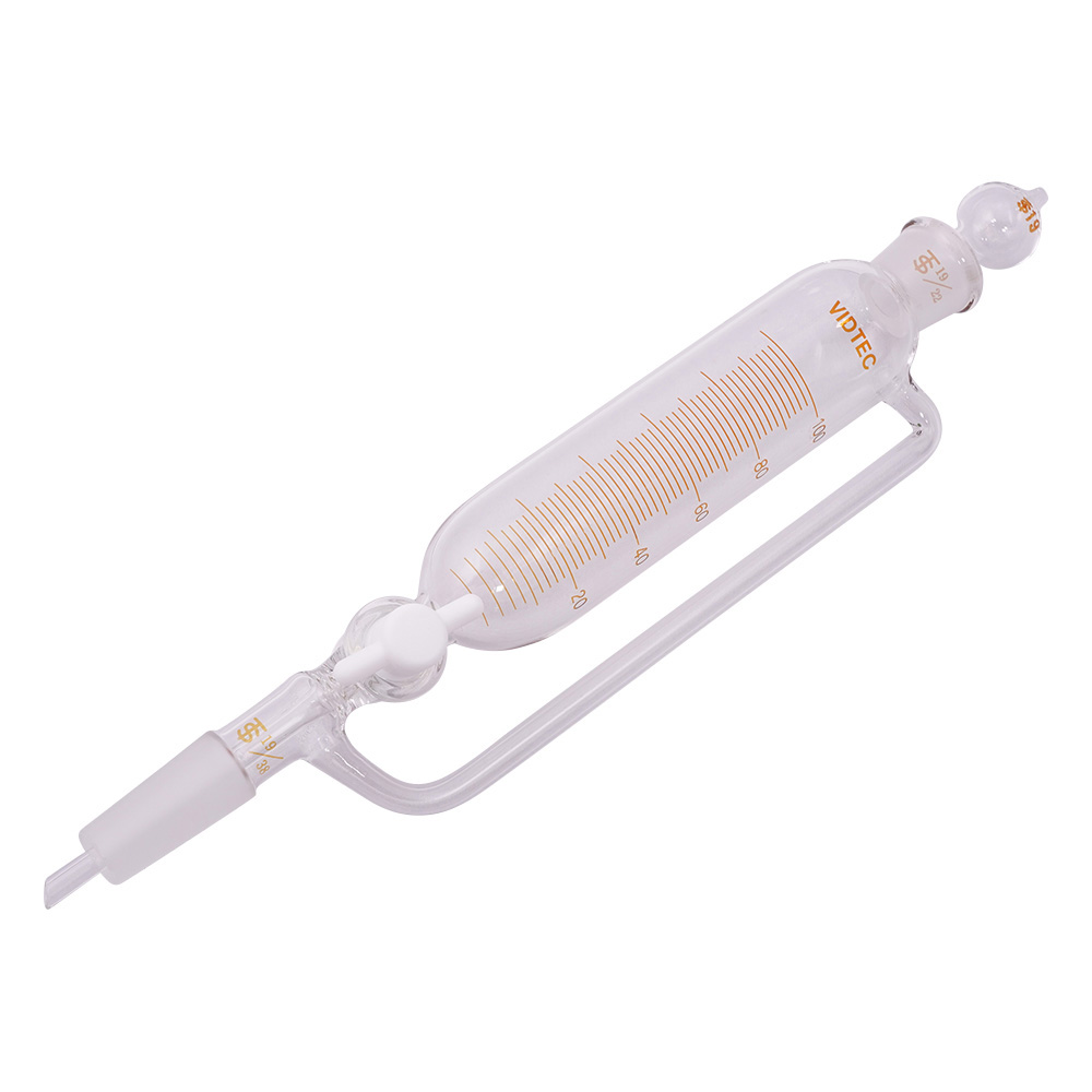 平衡形分液ロート（テフロン（R）コック・目盛付）　100mL　普通摺合画像