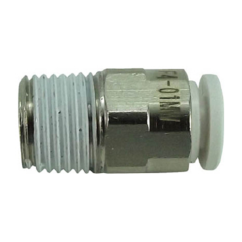 ﾀｯﾁｺﾈｸﾀｰﾌｧｲﾌﾞ ﾒｲﾙｺﾈｸﾀｰ W(白)4mm･R1/8 1個画像