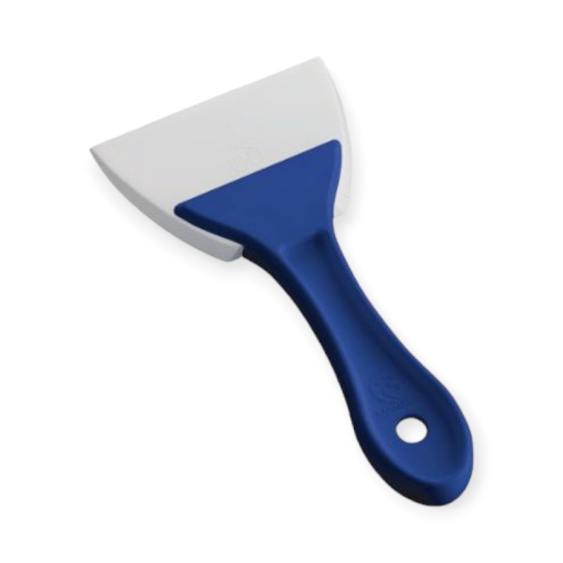 調理道具 PC柄三角シリコンゴムヘラ 青 小画像