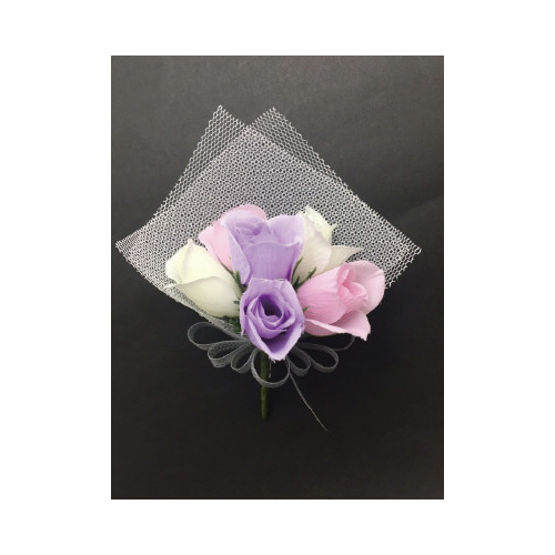 コサージュ　パステル画像