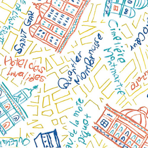 包装紙 半才 パリジェンヌ画像