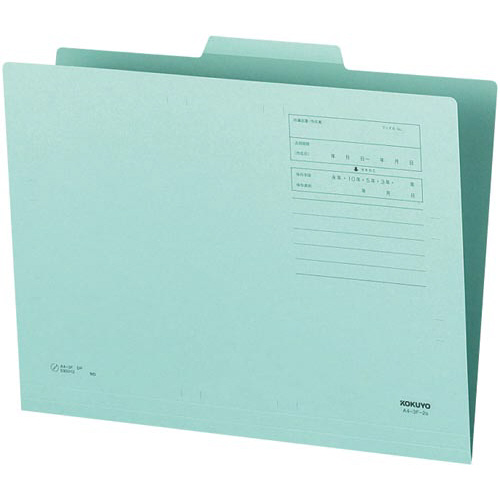 １／３カットフォルダーカラー第２見出しＡ４青１０枚