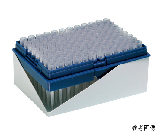 100μL フィルターチップ 交換プレート 滅菌 1箱（96本×10プレート入）画像