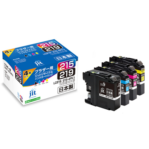 ブラザー brother LC219/215-4PK 4色セット 互換 リサイクルインクカートリッジ画像