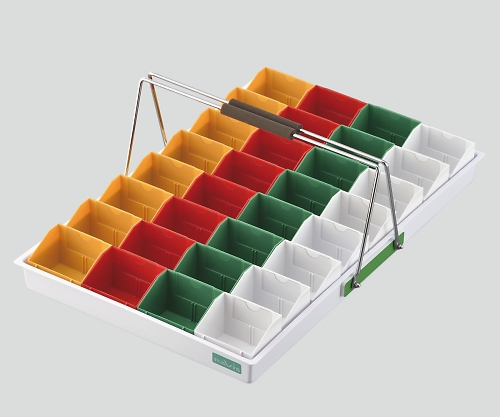散薬用トレー 32人用 緑･白･赤･黄 (Nケースタイプ)