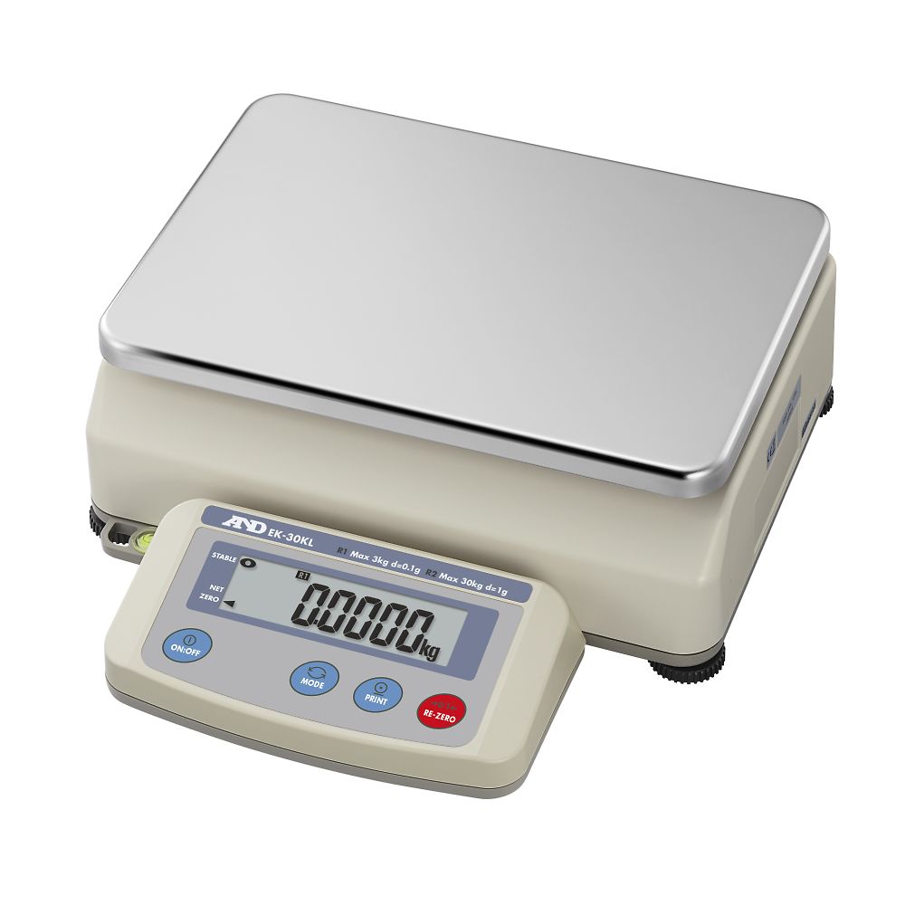 パーソナル大型電子天びん EK-Lシリーズ  ひょう量:30kg 最小表示:0.1g(3kg)/1g(30kg)  一般校正付画像