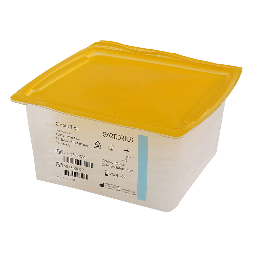 FlexiBμLk 1000μL バルクチップワイドボア 480本入り 未滅菌画像