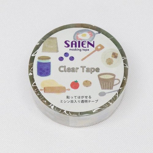 ラッピング用品 マスキングテープ SAIEN キッチン 15mm×3m カミイソ産商 [ケース販売]画像