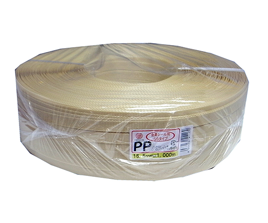 荷造り・結束用PPバンド 15.5mm×1000m ベージュ 5巻入画像