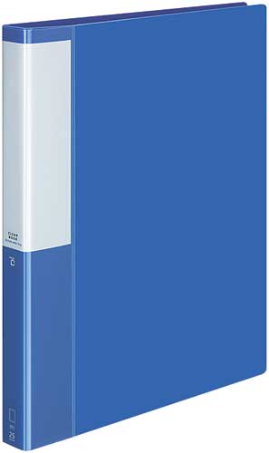 クリヤーＢポジティ替紙式青Ａ４縦背幅３３ｍｍ１０冊画像