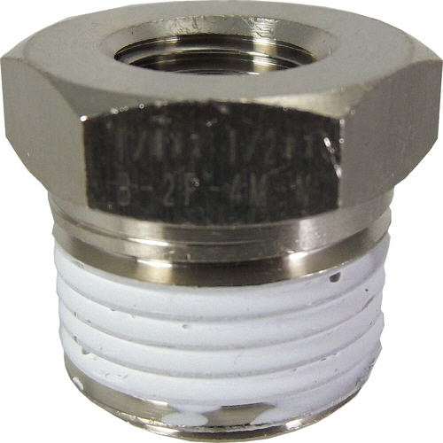 ﾌﾞｯｼｭ ﾒｯｷ付 Rc1/4･R1/2 1個画像