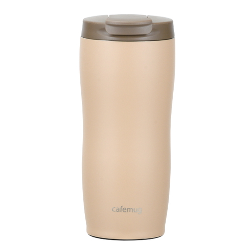 タンブラー 360ml カフェマグ フタ付き ステンレス 真空二重構造 スモーキーベージュ画像