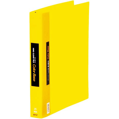 カラーベース差替式黄Ａ４縦背幅４０ｍｍ３０穴