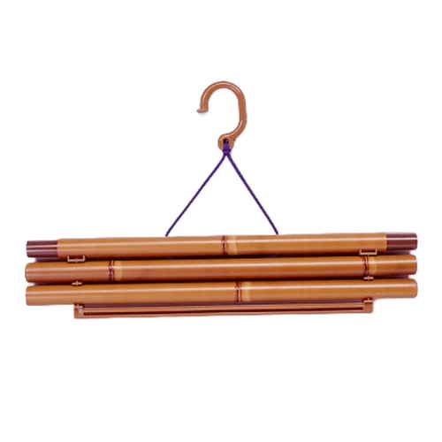 ハンガー 雅の舞 着物用 竹柄 帯掛け付き