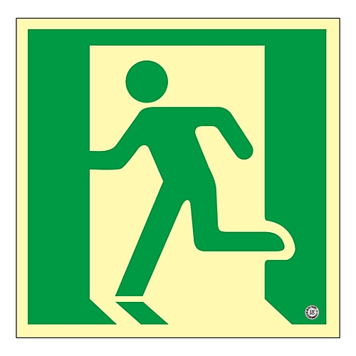 高輝度蓄光避難口誘導標識　蓄光SN-2805画像