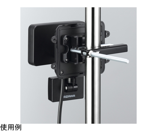 AC式 6W LED センサーライト 1灯 明るく光るセンサーライトの側面が見える状態