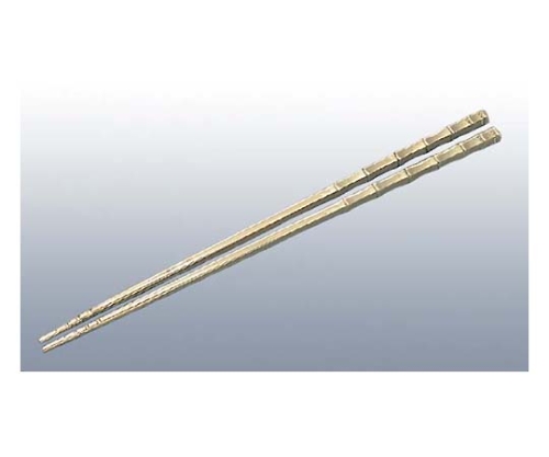 砲金鋳物 角竹 火箸 27cm画像
