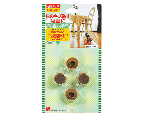 床のキズ防止　フェルトキーパー　ベージュ　19Φmm　4個入画像
