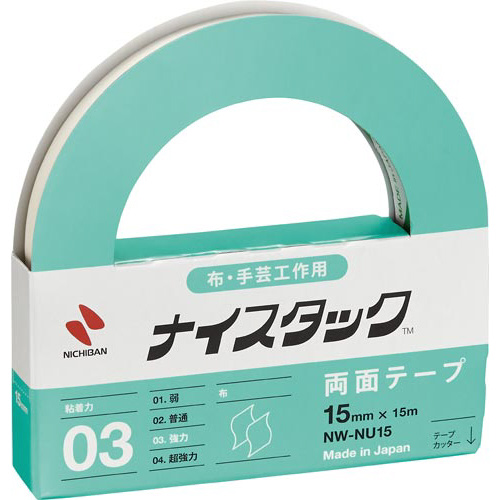 両面テープ布・手芸工作用　幅１５ｍｍ画像