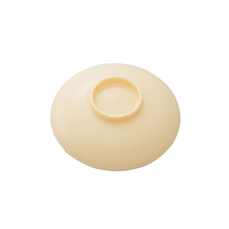 No.1715BK ポリプロ 丼(蓋) (クリーム) エンテック画像