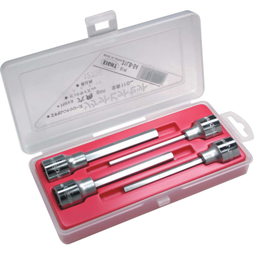 六角ｿｹｯﾄﾋﾞｯﾄ 110mm(差込角12.7mm) 4点ｾｯﾄ 5-10mm 1ｾｯﾄ画像