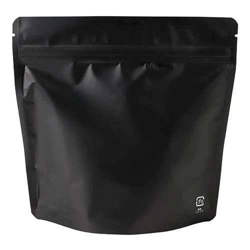 中身が見える窓付き！取り出しやすい底ガゼット袋（マット黒）