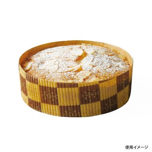 ケーキトレー SC851 ソフトカップ(茶ブロック) 天満紙器 [ケース販売]