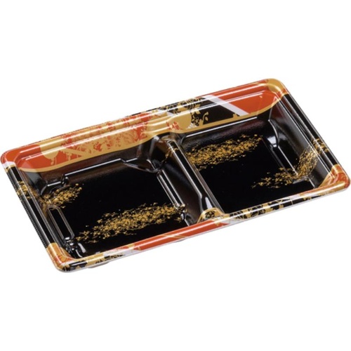 エフピコ 冷麺容器 SBセット26-15-1 本体 流華赤画像