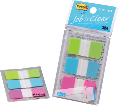 ポストイットジョーブ３色４０×１８画像