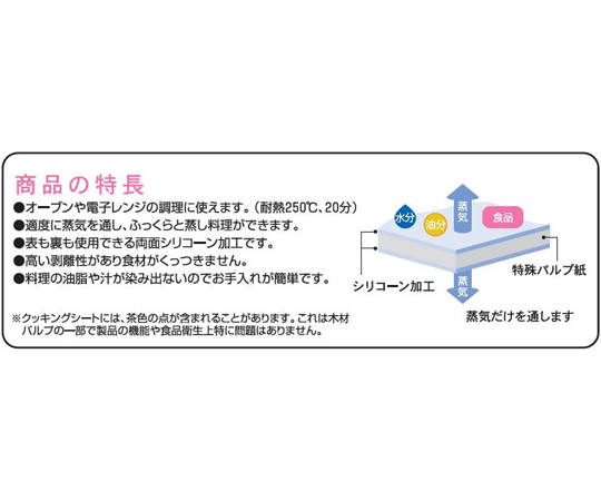 クッキングシート 22cm×6m 60本入 透明なパッケージに収められたクッキングシートの束が整然と並んでいる様子